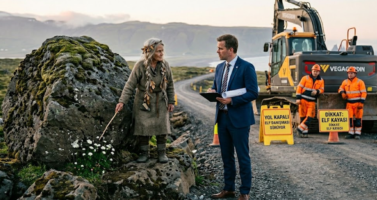 İzlanda’da Yolların Tasarımı ‘Elfler’ İçin Değişiyor
